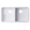 Alfi Brand White 32" Dbl Bowl Lip Apron Fireclay Farmhouse Kitchen Sink, 1.75" Lip AB512-W - alternate 8